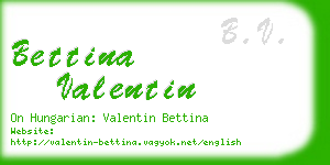 bettina valentin business card